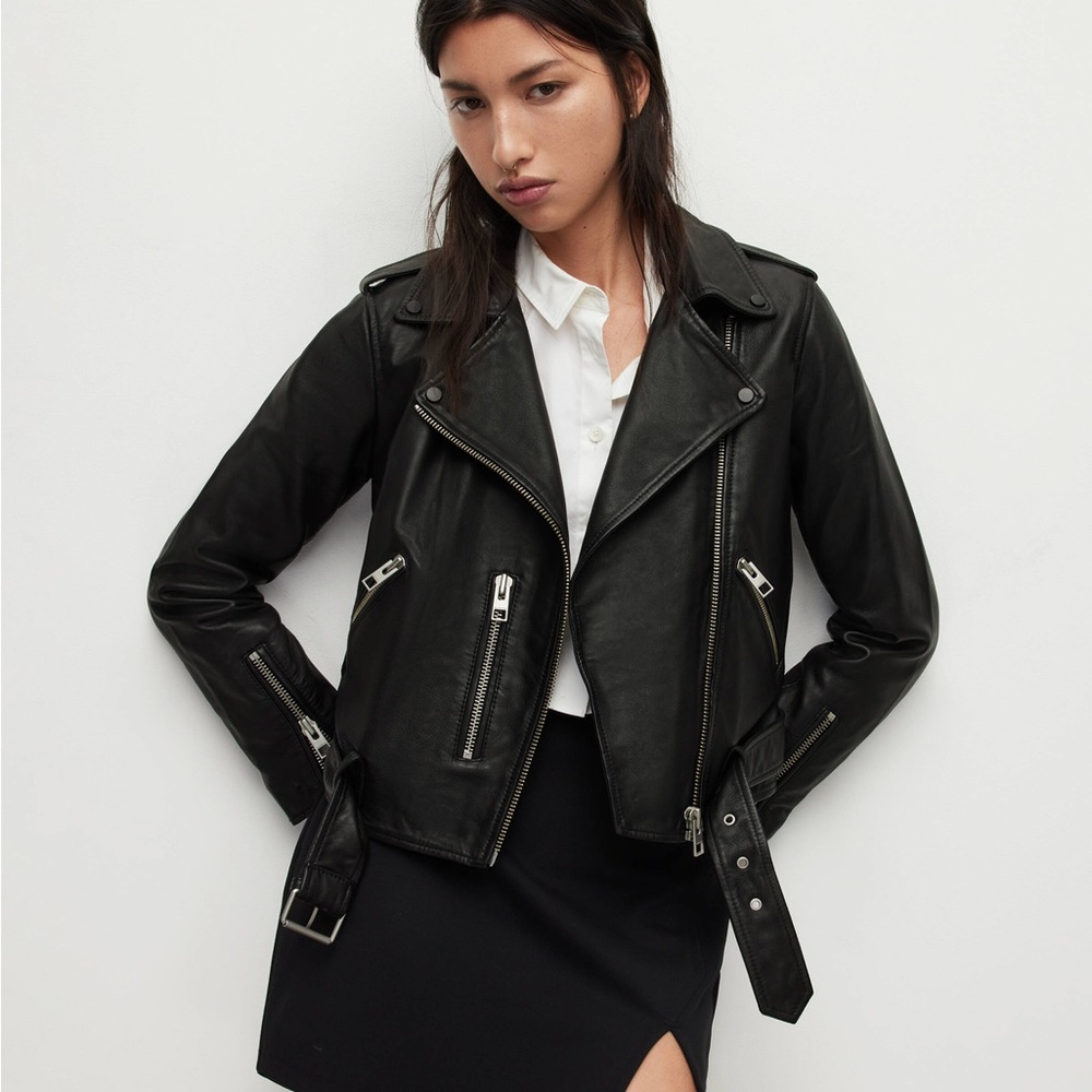 Allsaints Balfern Leather Moto Jacket